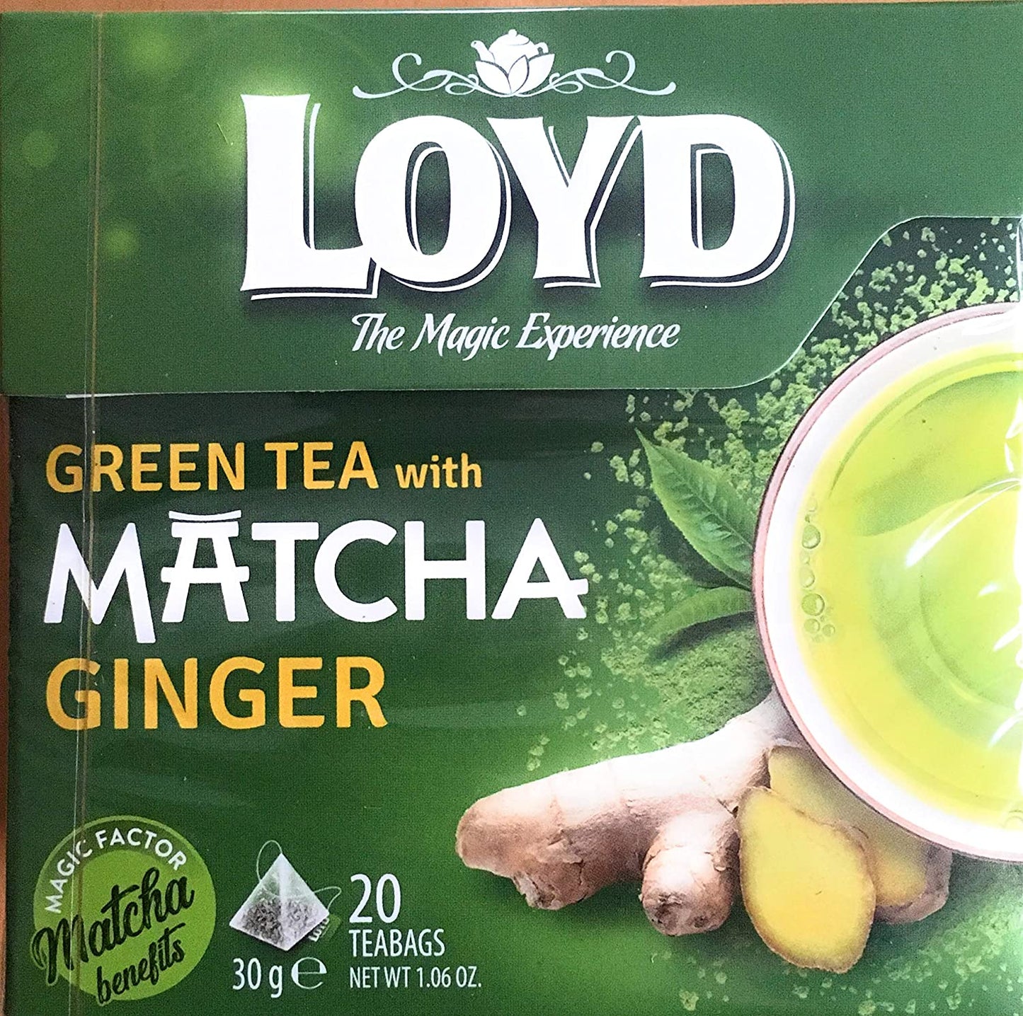 pack of Loyd Matcha Ginger Green Tea, 20TB