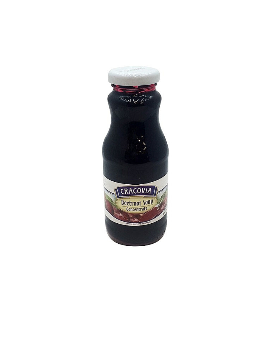 bottle of Cracovia Concentrate Beetroot Soup, 250mL