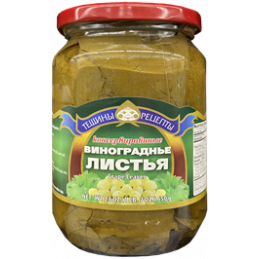 jar of Teshchiny Retsepty Grape Leaves, 650g