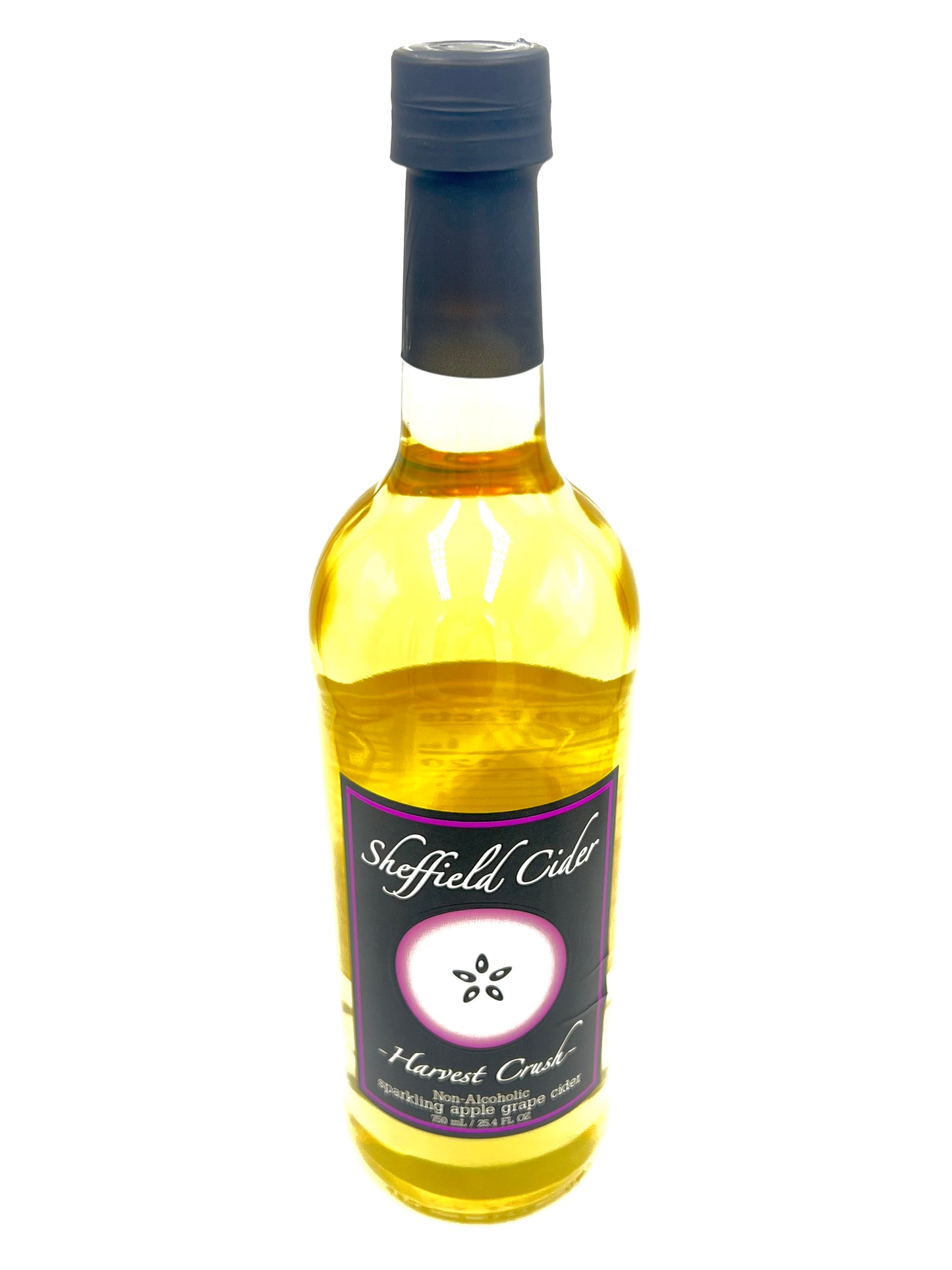 bottle of Sheffield Cider Harvest Crush Sparkling Apple Grape Cider, 0.75L