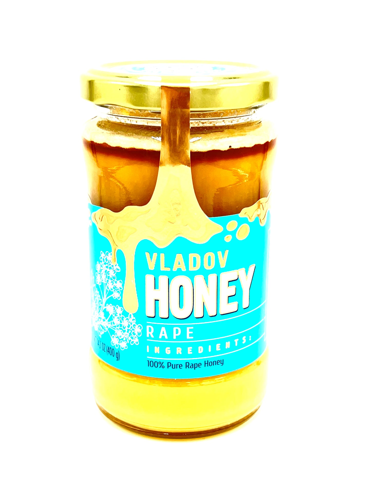 pack of Vladov 100% Pure Rape Honey, 400g