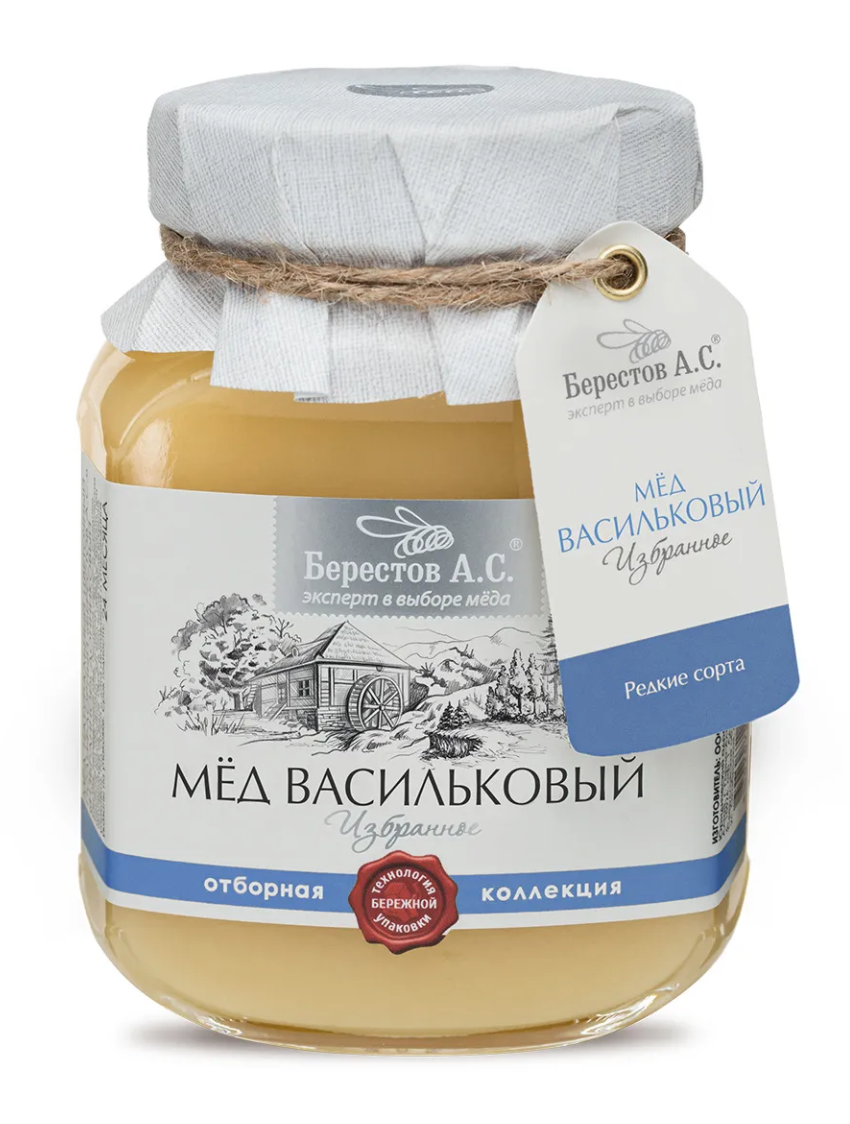 jar of Berestov A.S. Cornflower Honey, 500g
