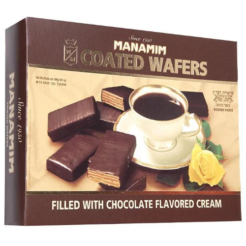 Coated Wafers Filled w/ Chocolate Flavoured Cream, 400g