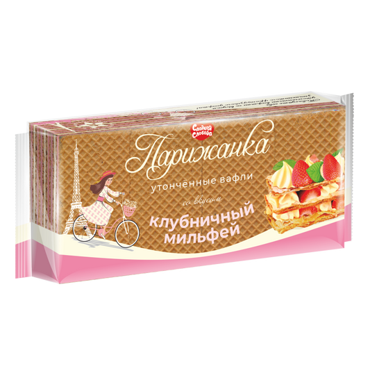 pack of Waffles w/ Strawberry Millie-Feuille Flavor, 210g