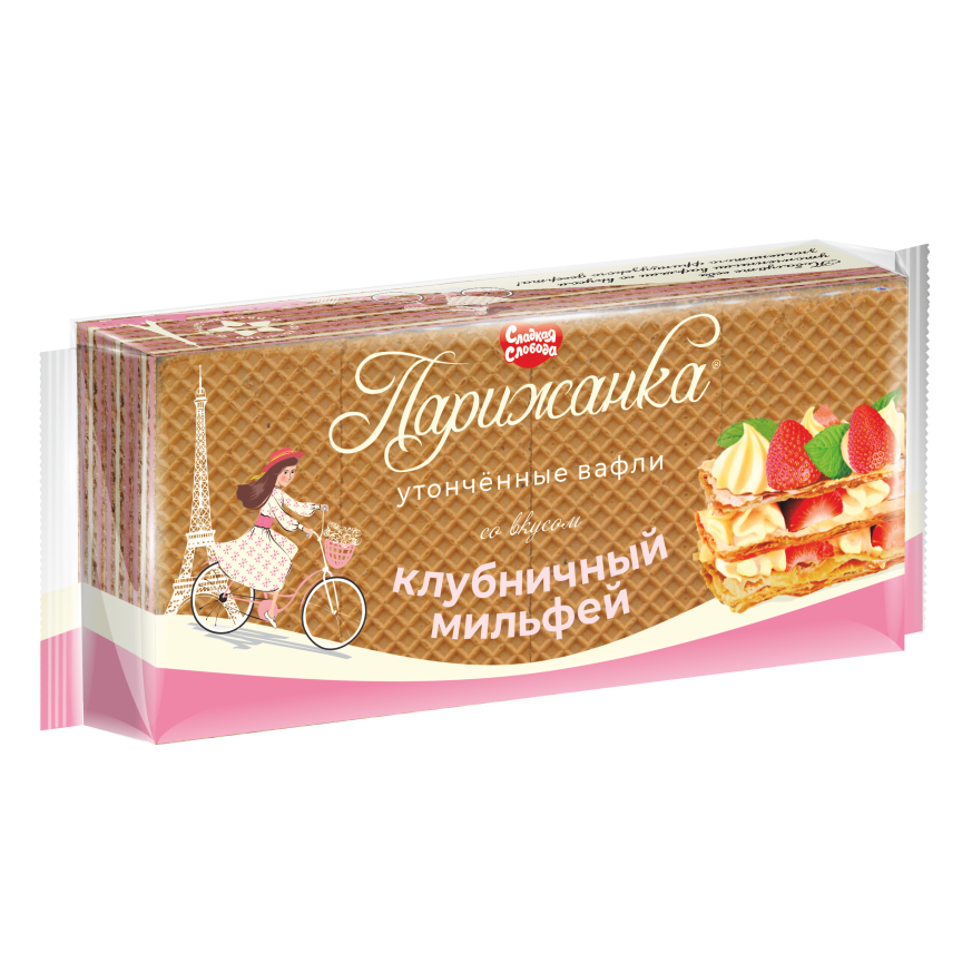 pack of Waffles w/ Strawberry Millie-Feuille Flavor, 210g