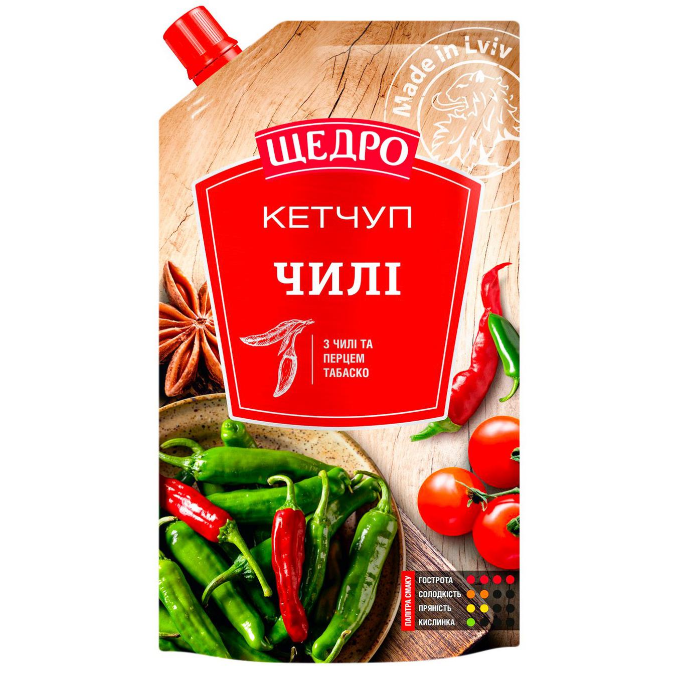 Schedro Chili Ketchup w/ Hot Chili Peppers, 250g