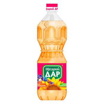 bottle of Shedry Dar Unrefined Sunflower Oil, 0.85 L