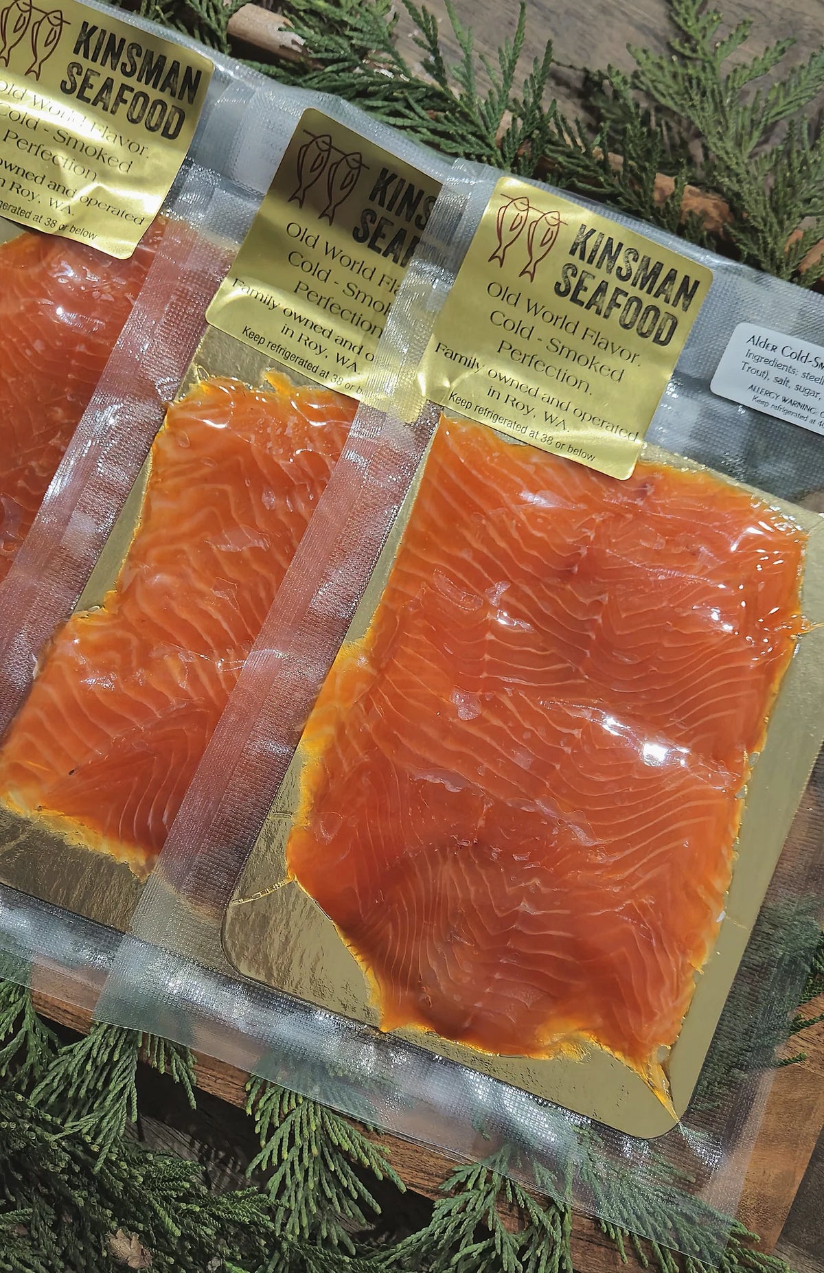 Kinsman Sliced Cold-Smoked Steelhead - 6 oz package