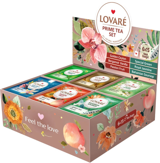 Lovare Prime Tea Set, 6 Flavors