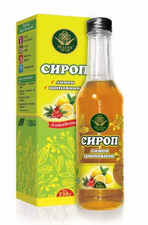 bottle of Syrup Altai Lemon & Rosehip, 330g