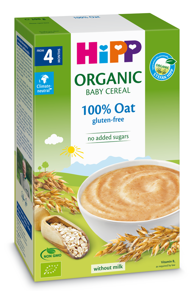 HiPP Organic 100% Oat Baby Cereal, 200g