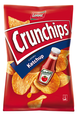 Lorenz Crunchips Ketchup, 140g
