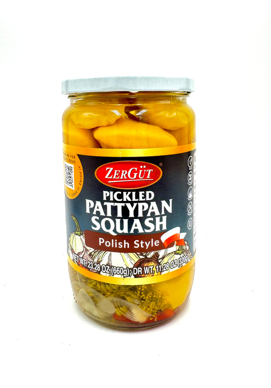 Zergut Pickled Pattypan Squash, 320g jar
