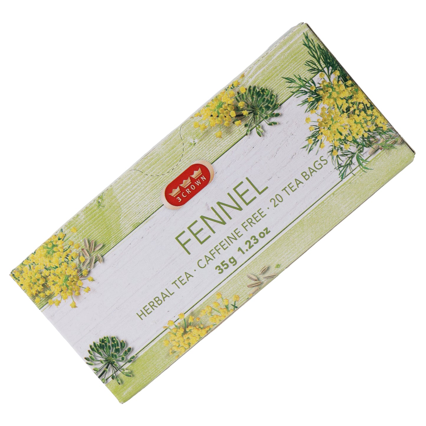 3 Crown Fennel Herbal Tea Bags, 20 Tea Bags