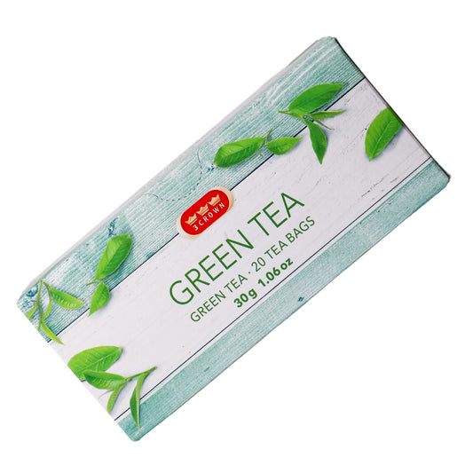 3Crown Green Tea, 20 Tea Bags
