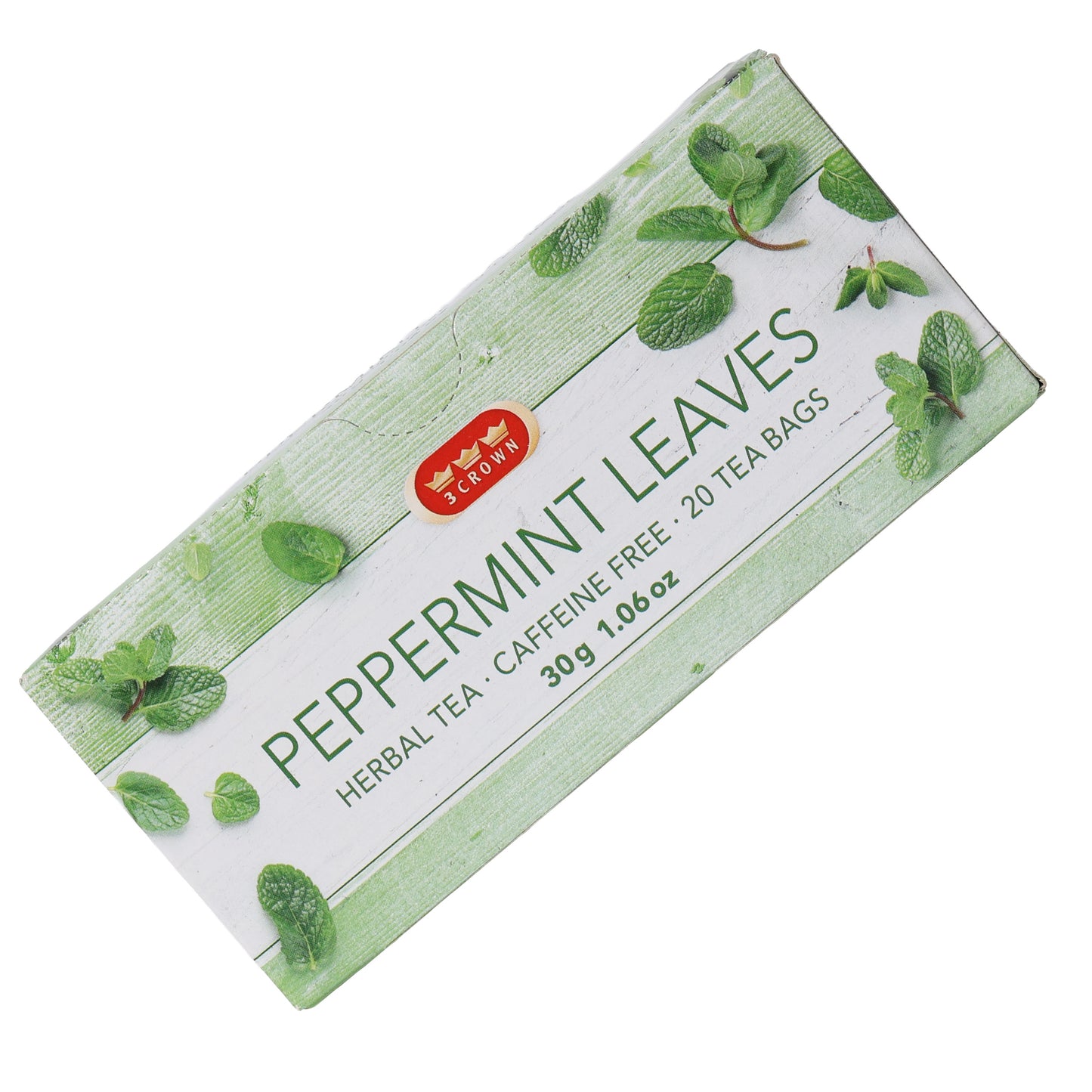 3 Crown Peppermint Leaves Herbal, 20 Tea Bags