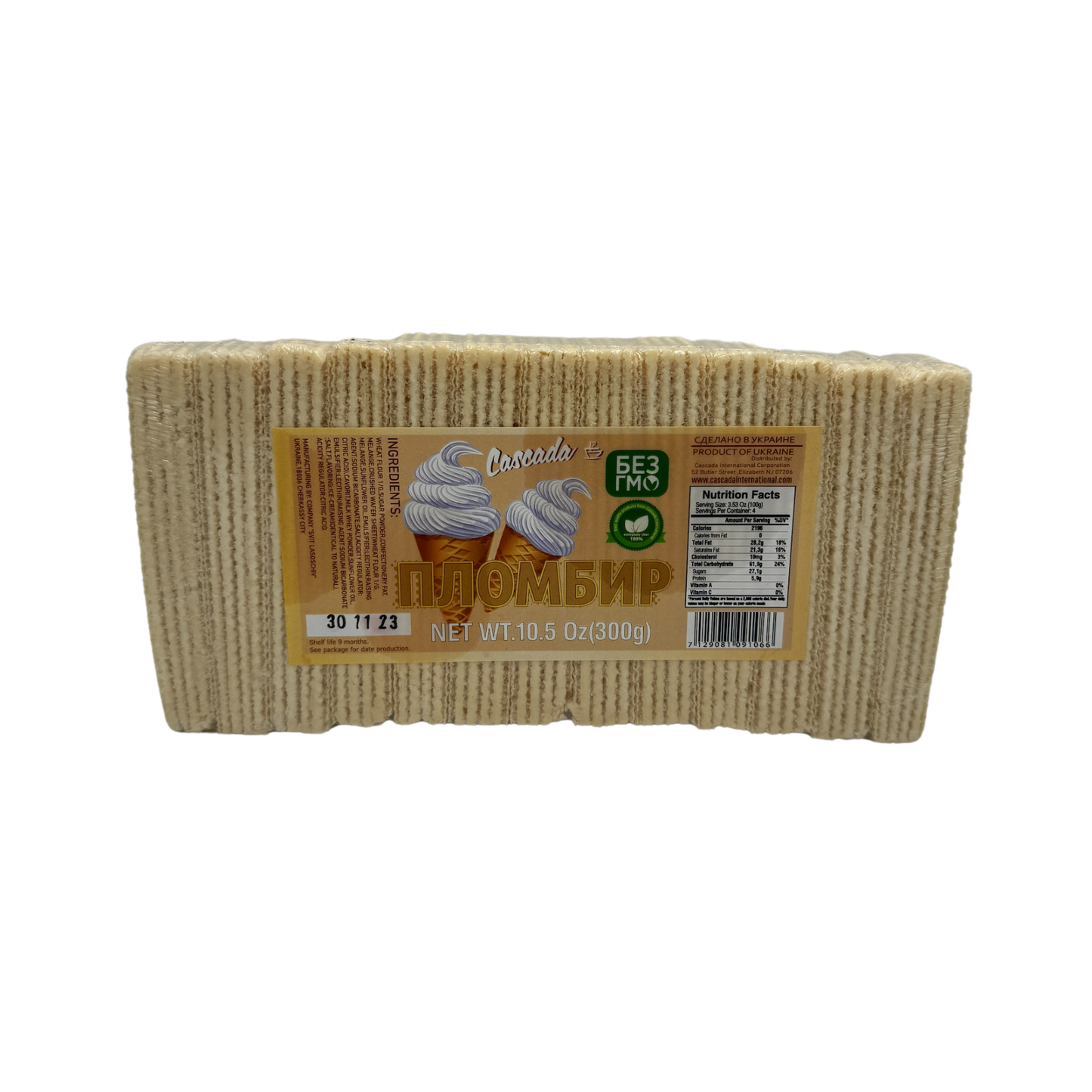 "Plombir" Wafers, 300g