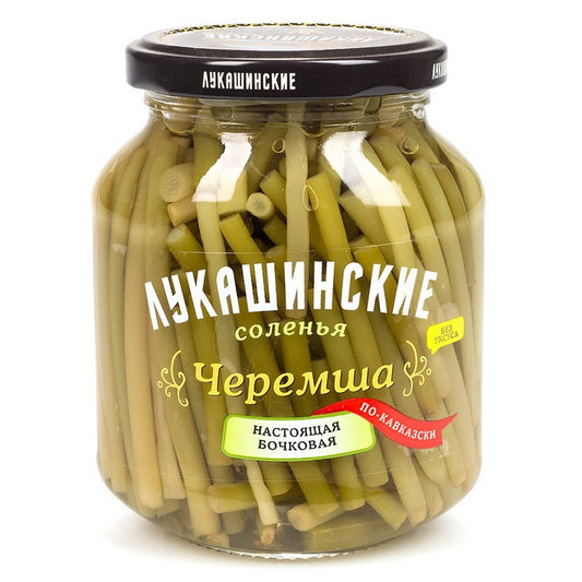 pack of Lukashinskie Salty Barreled Wild Garlic, 340g