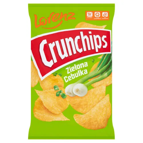 Lorenz Crunchips Green Onion, 140g