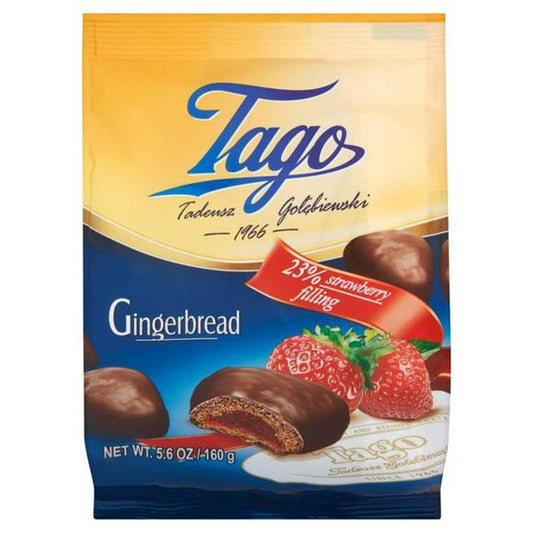 Gingerbreads w/ Strawberry Flavoured Filling & Cocoa Coating, 160g