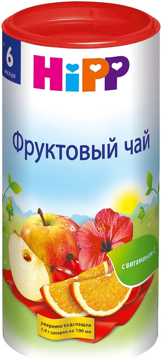 box of HiPP Children Instant Fruit Tea, 200g