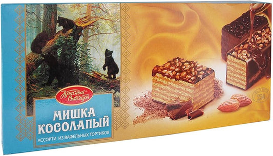 Glazed Wafer Cake w/ Caramel Flavor, 6 Packs