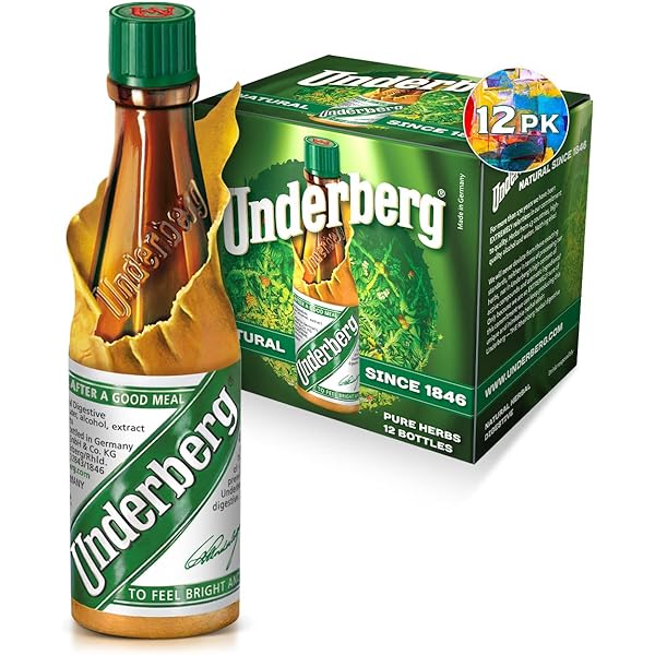 pack of Underberg Natural Herb Bitters, 12 pack