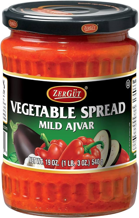 Zergut Mild Ajvar Vegetable Spread, 540g
