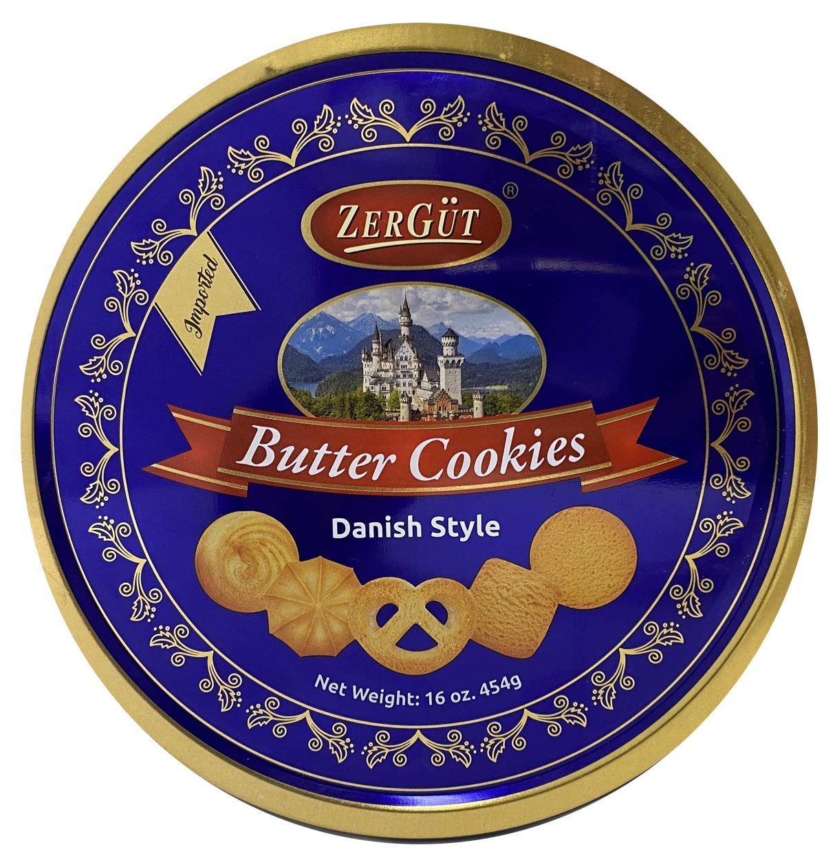 Zergut Danish Butter Cookies, 454g