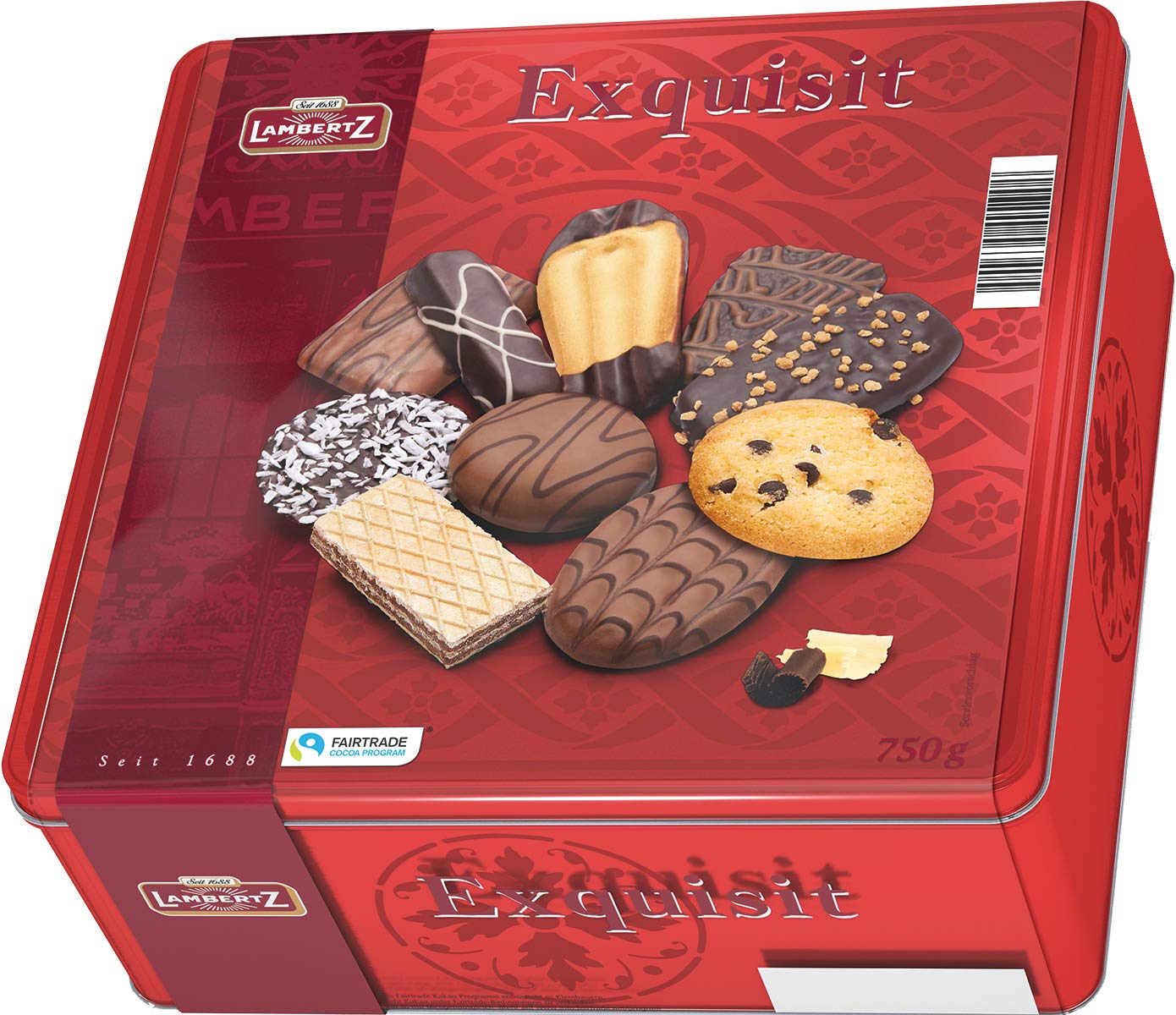European Cookie Assortment w/ Dark Chocolate & Chocolate, 750g