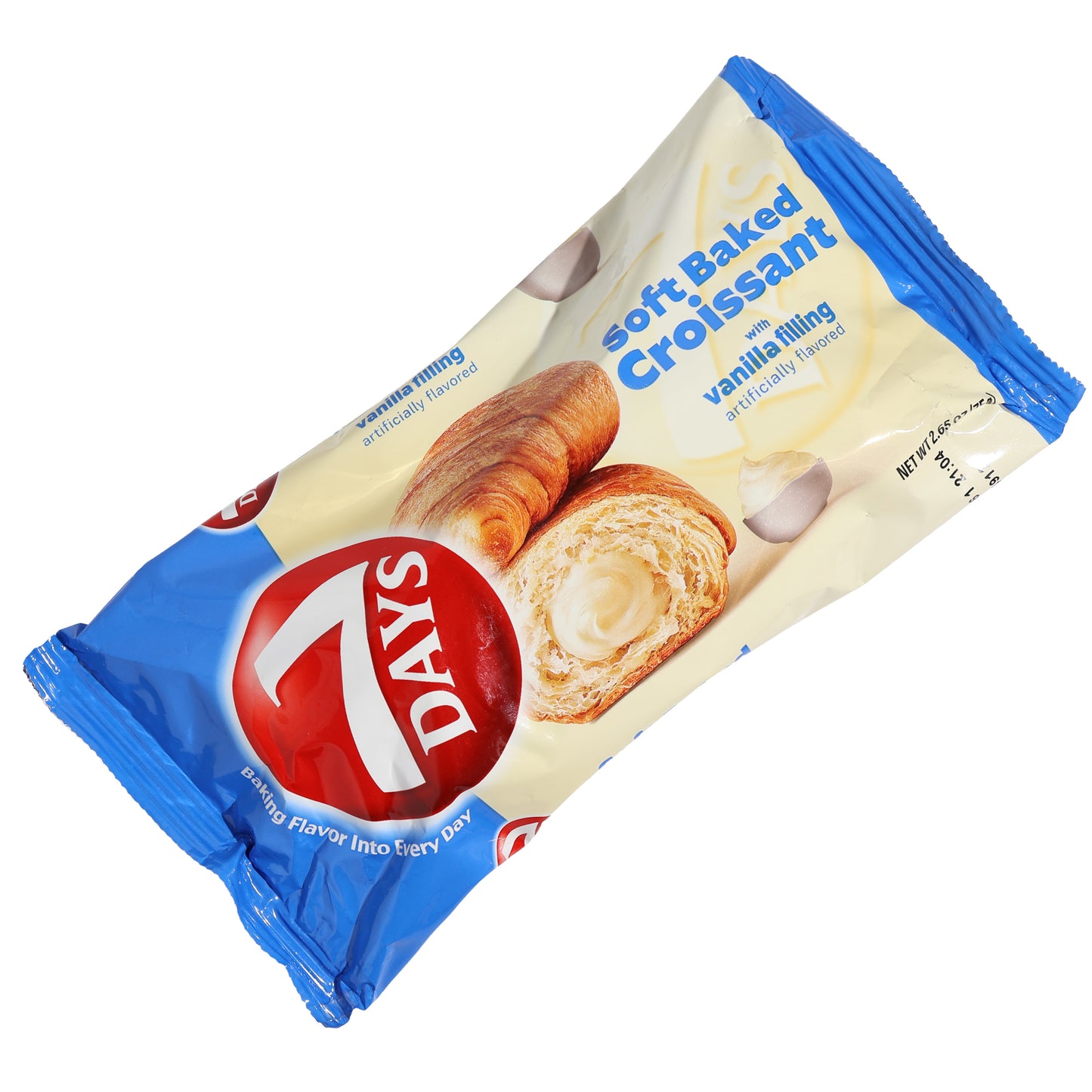 7Days Soft Baked Croissant with Vanilla Filling, 2.65oz
