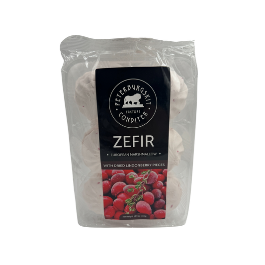Zefir w/ Dried Lingonberry Pieces, 310g