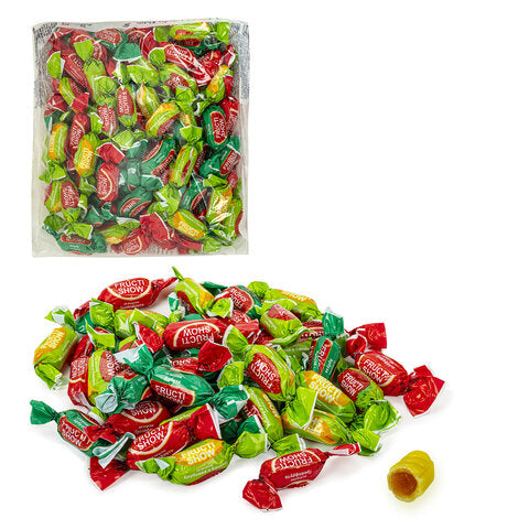 pack of Caramel Fruity Show Candy w/ Watermelon, Grapefruit, Strawberry & Banana Flavors, 500