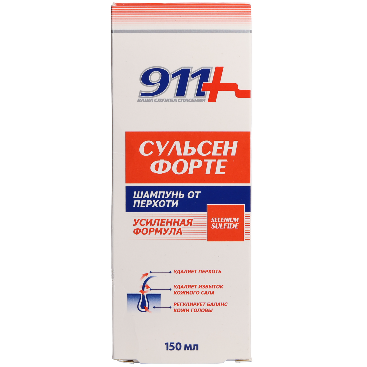 911+ Sulsen Forte Anti-Dandruff Shampoo with Selenium Sulfide, 5.1 fl oz