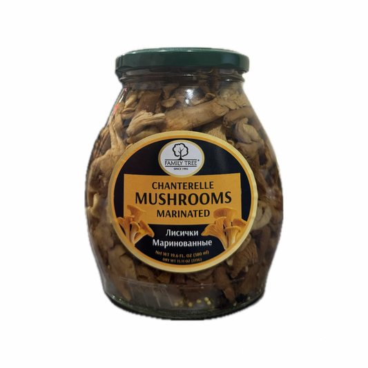 jar of Marinated Chanterelle Mushrooms, 580mL