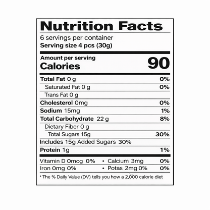 Albanese Gummi Peach Rings, 7oz