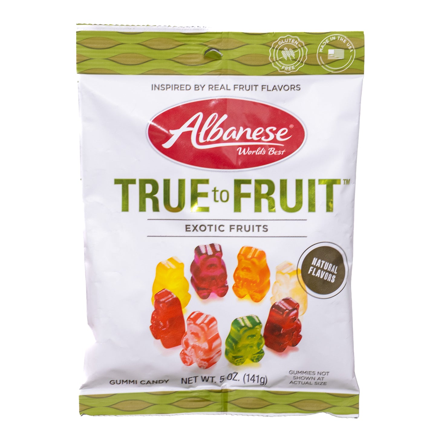 Albanese True to Fruit Exotic Fruits Gummi Bears, 5oz