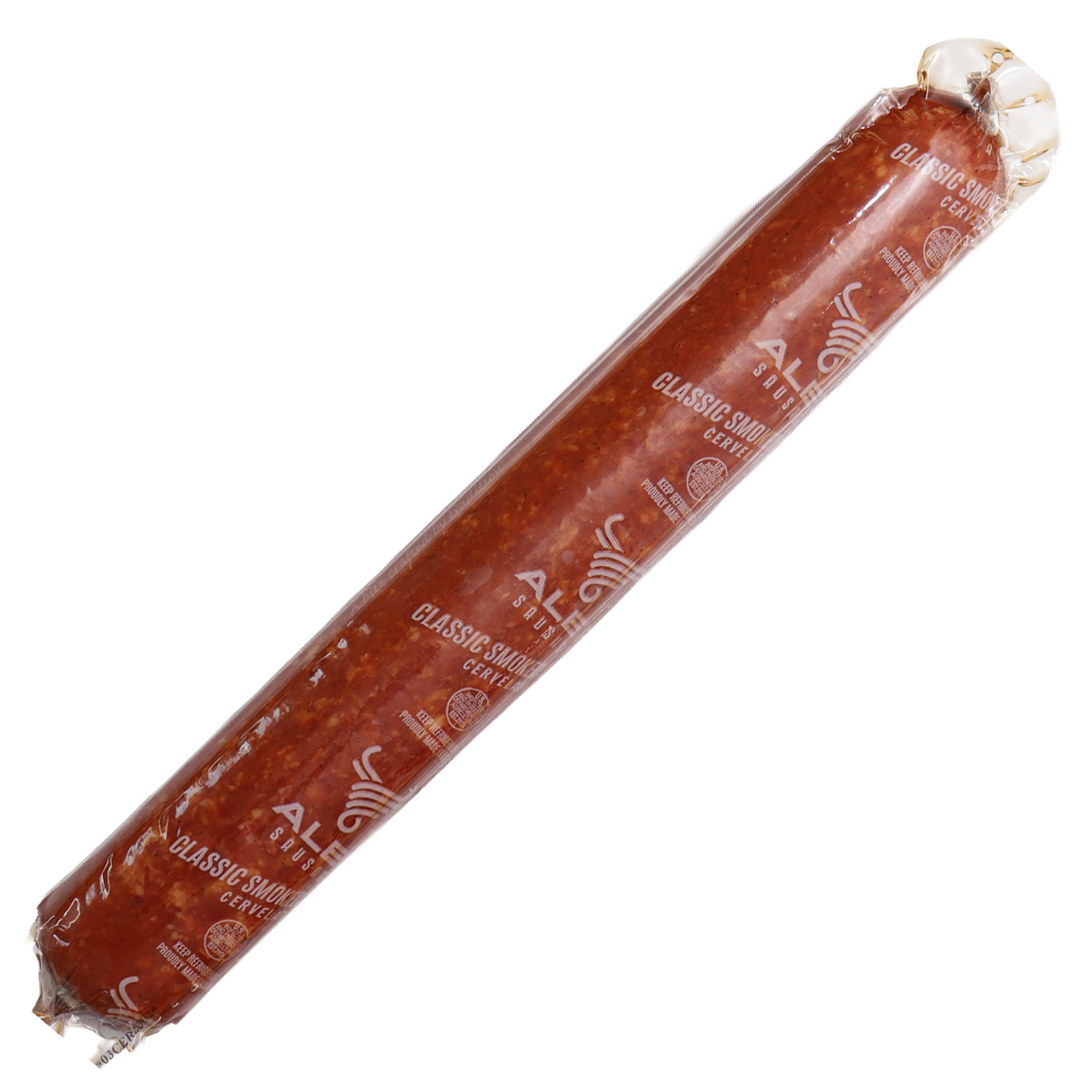 Alef Classic Smoked Cervelat Salami Whole Stick, 2.25lb