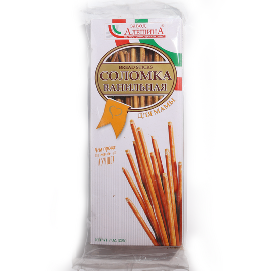Aleshina Factory Solomka Vanilla Bread Sticks for Mom, 7oz