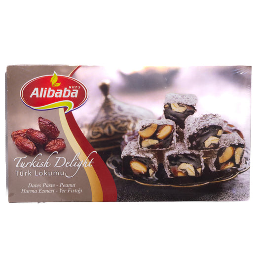 Alibaba Nuts Turkish Delight Dates Paste & Peanut, 10.6oz