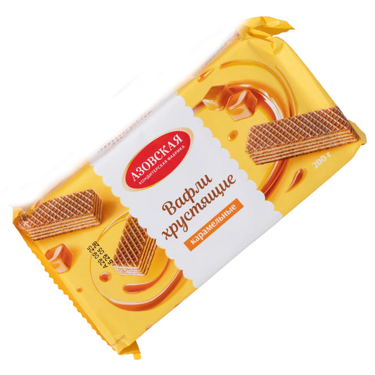 Azovskaya Crispy Caramel Wafers, 7.05oz