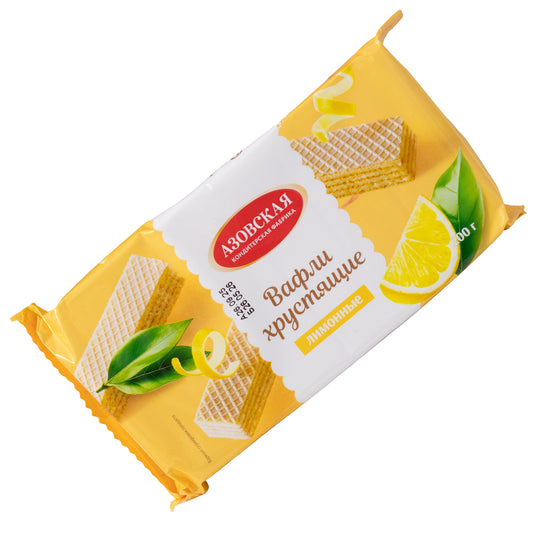 Azovskaya Lemon Flavored Wafers, 7.05oz