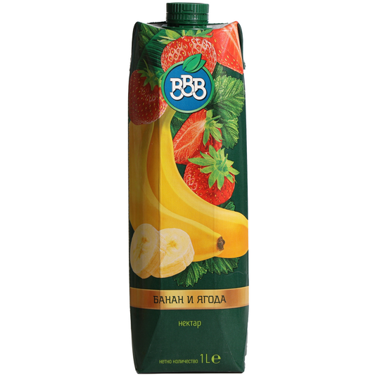 BBB Banana and Strawberry Nectar, 33.8fl oz
