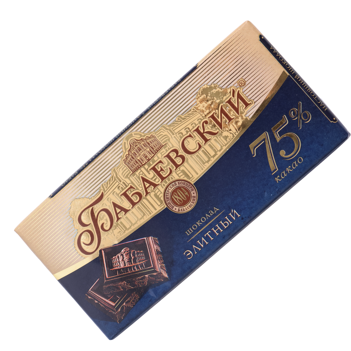 Babaevsky Elite 75% Cocoa Dark Chocolate, 5.29oz