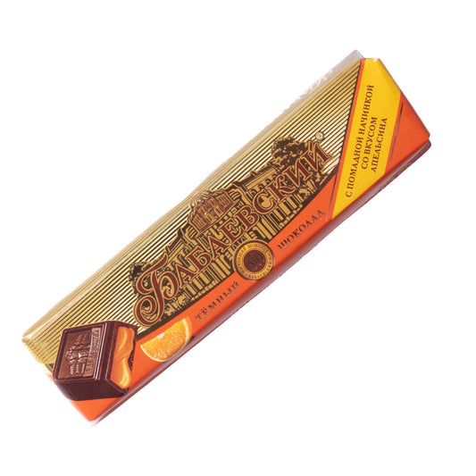 Babaevsky Dark Chocolate Bar with Orange Fondant Filling, 1.76oz