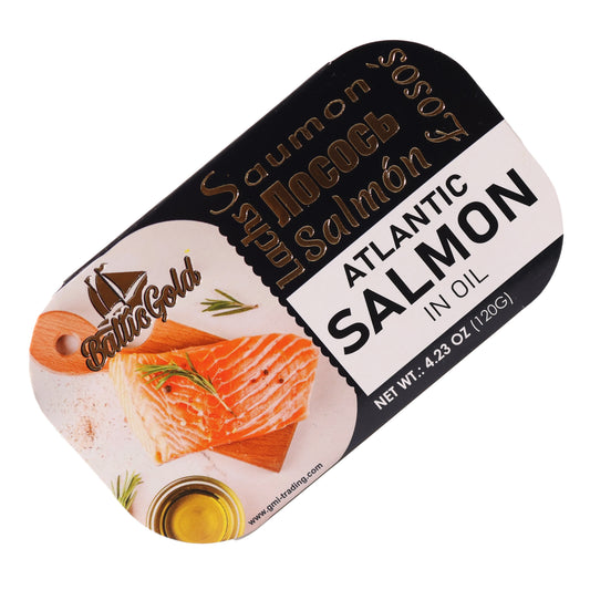 Baltic Gold Atlantic Salmon in Oil, 4.23oz