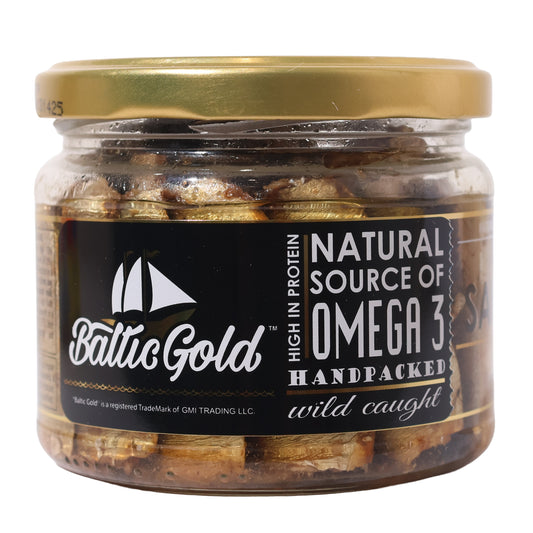 Baltic Gold Naturally Smoked Brisling Sardines in Oil, 8.82oz