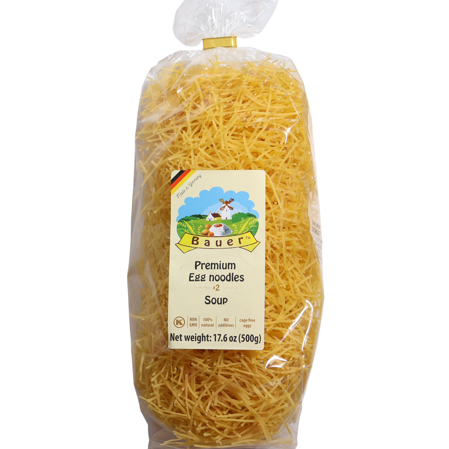 Bauer Premium Egg Noodles No. 2 Soup, 17.6oz