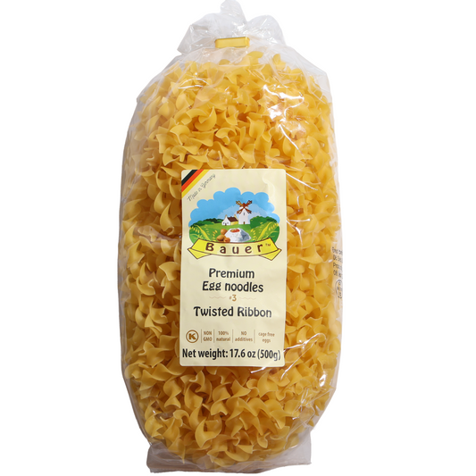 Bauer Premium Egg Noodles #3 Twisted Ribbon, 17.6oz