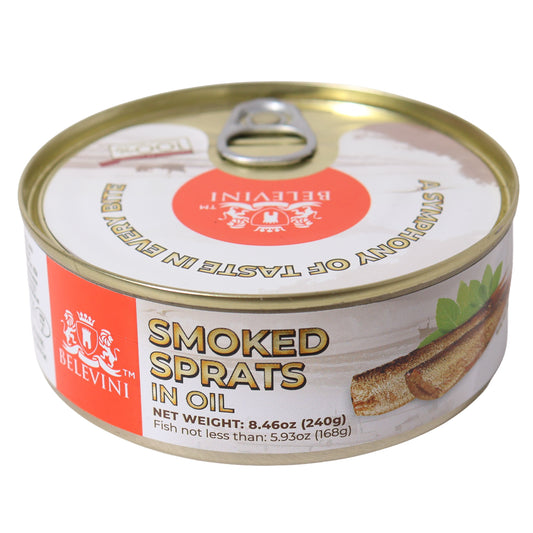 Belevini Smoked Sprats in Oil, 8.46oz